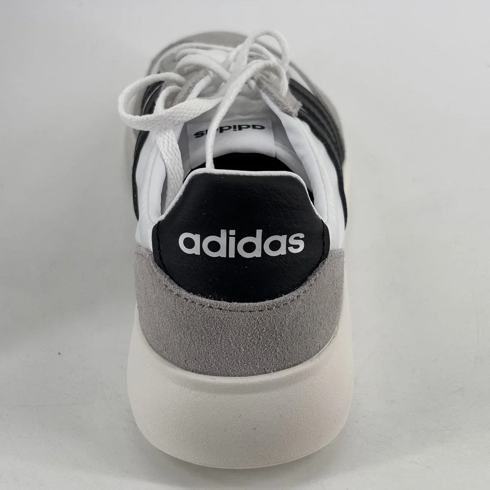 Adidas Barreda Decode J Youth Size 5.5 White Grey Black Suede Sneakers JQ8854